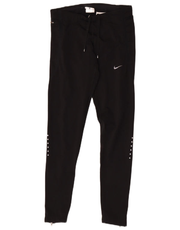 Leggings Nike Dri Fit da donna UK 6 XS Nero Poliestere Colourblock