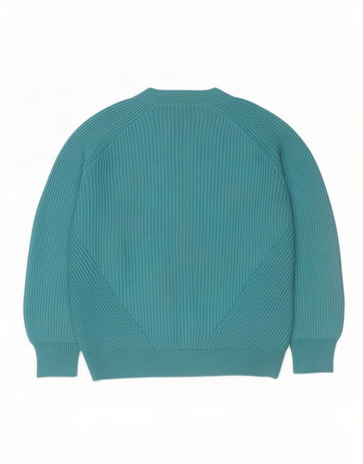 Massimo Dutti Dame Oversized V-hals sweater UK 14 Medium Blue
