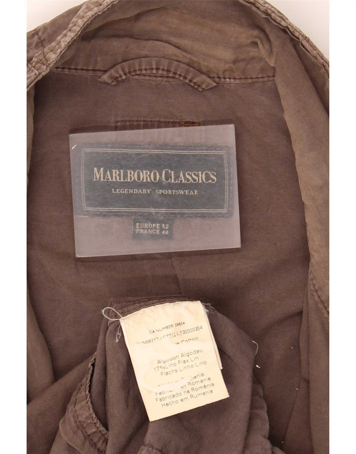 Marlboro Classics Chaqueta utilitaria para hombre EU 52 XL Algodón gris