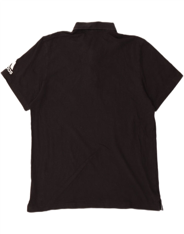 ADIDAS Mens Polo Shirt XL Black Cotton Vintage Adidas and Second-Hand Adidas from Messina Hembry 