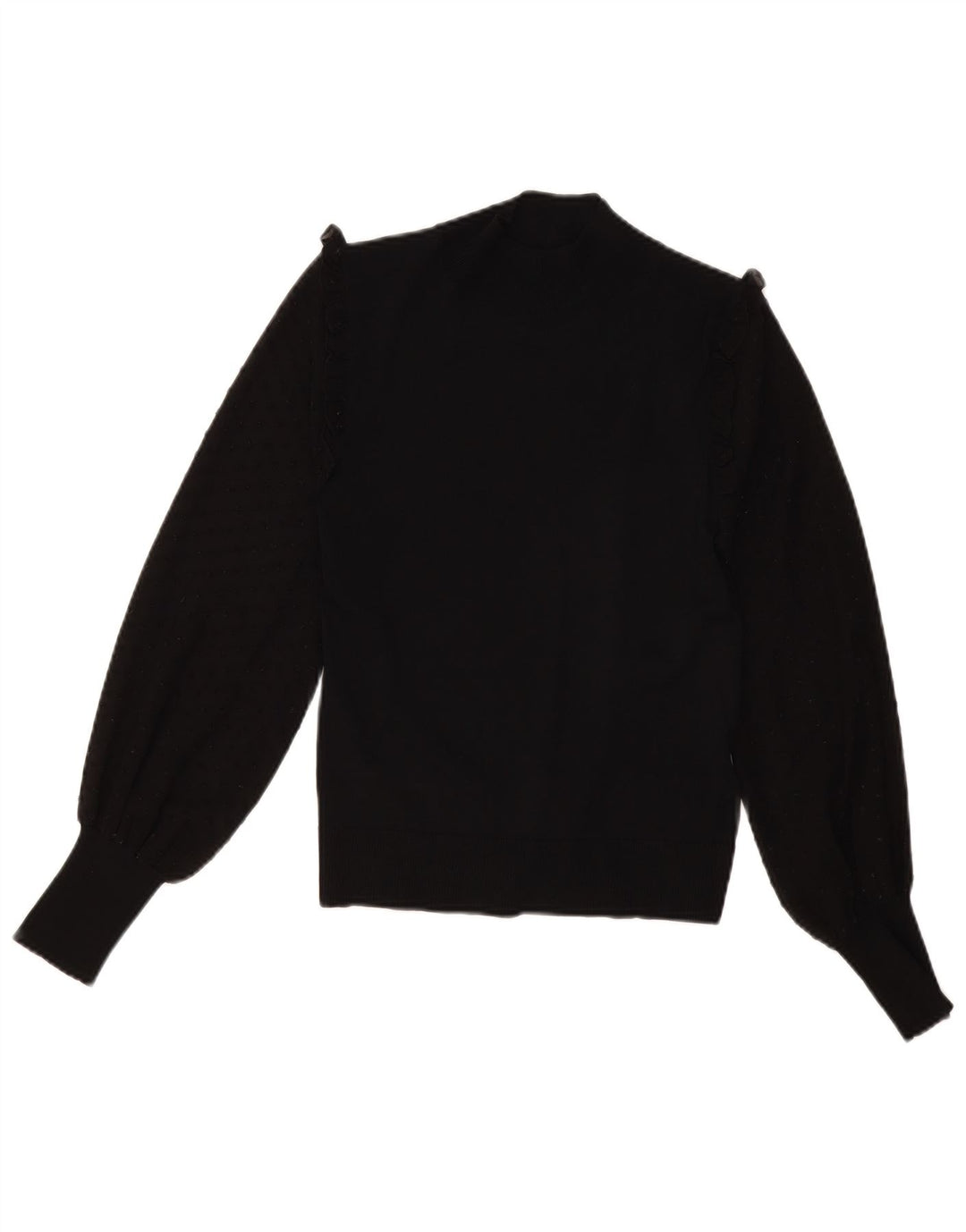 Topshop Womens Turtle Neck Jumper Sweater UK 12 Medium Black Viscose