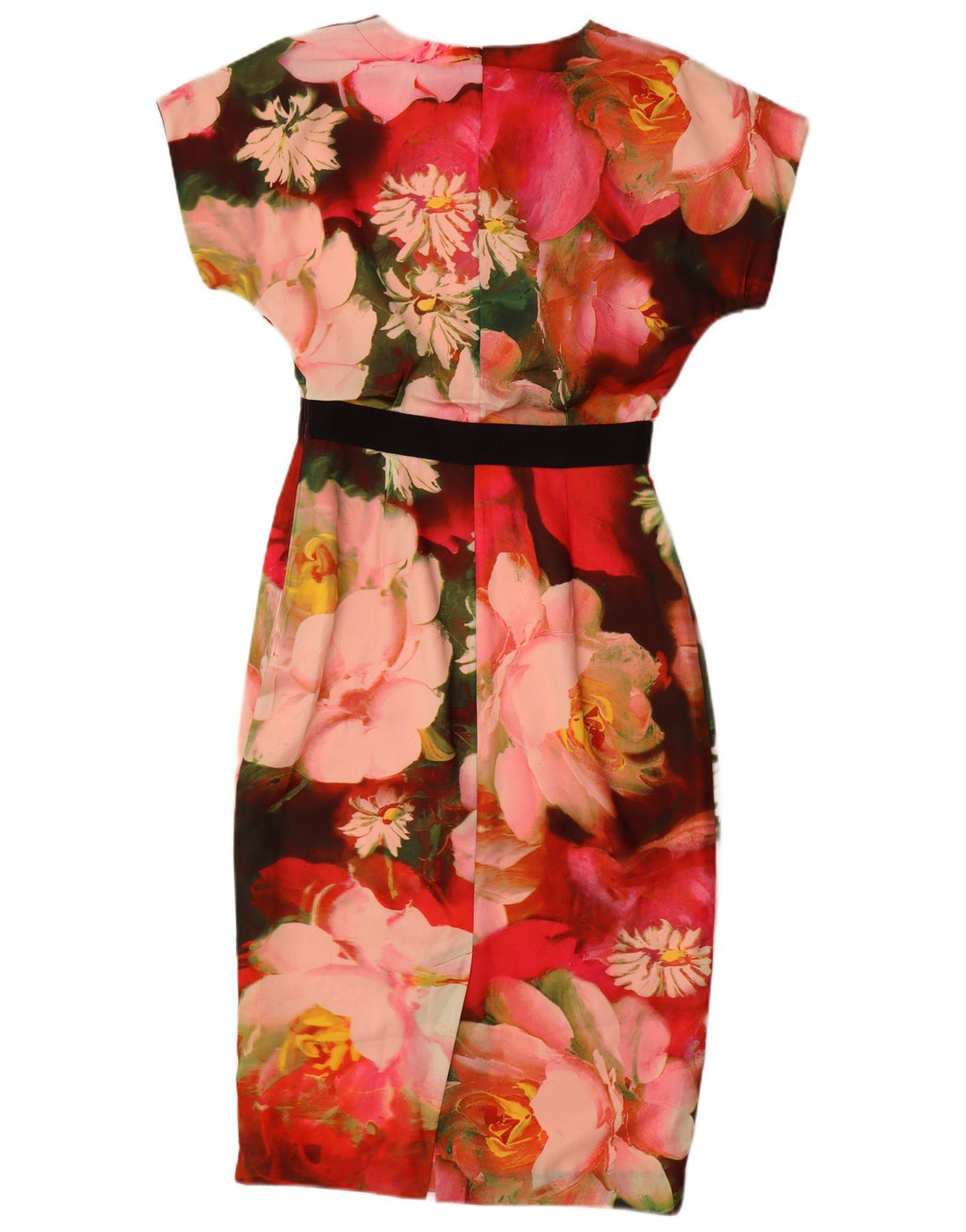 Ted Baker Womens Sheath Dress Size 2 Small Multicoloured Floral Polyester