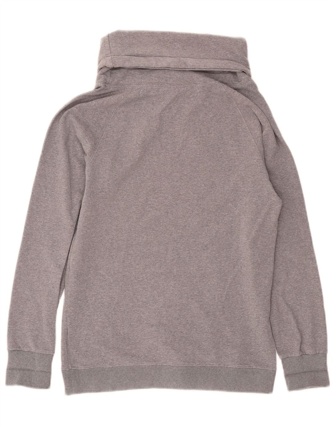 Converse Womens Graphic Sweatshirt Jumper UK 10 Small Grey Flecked Cotton