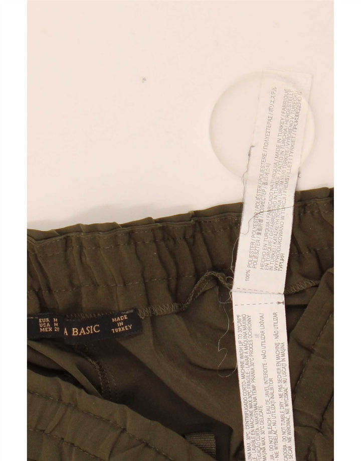 Zara Womens Tapered Casual Trousers Medium W28 L27 Khaki Polyester