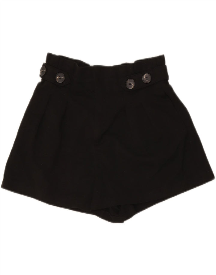 Zara Womens Trafaluc High Rise Casual Shorts Medium W26 Black Polyester