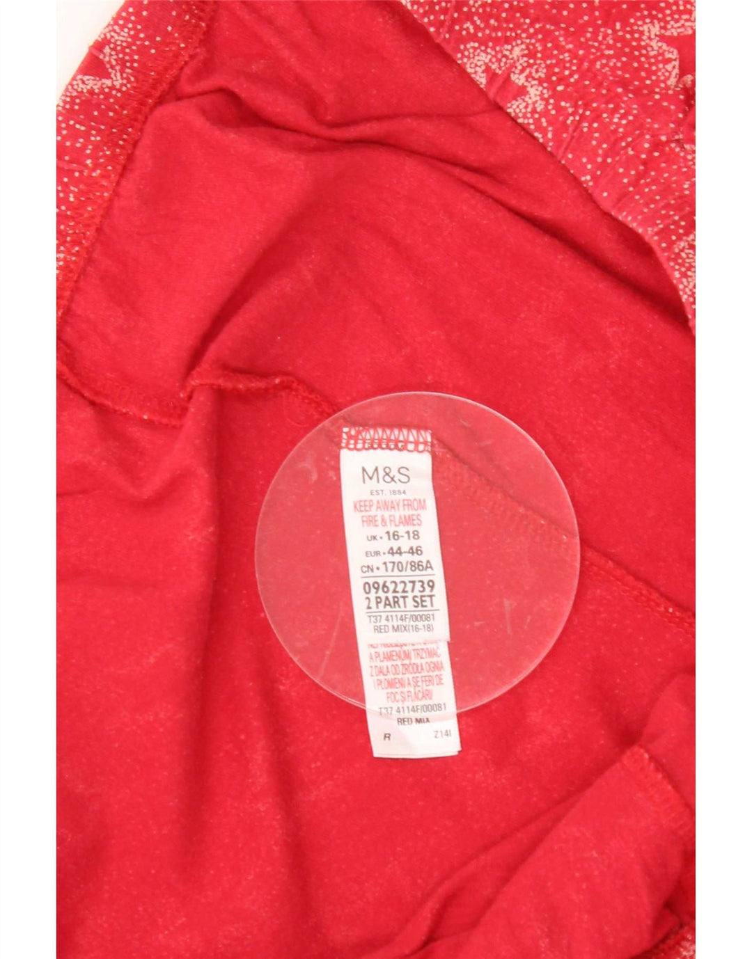 Marks & Spencer Womens Abstract Pattern Casual Trousers UK 16/18 Large W36