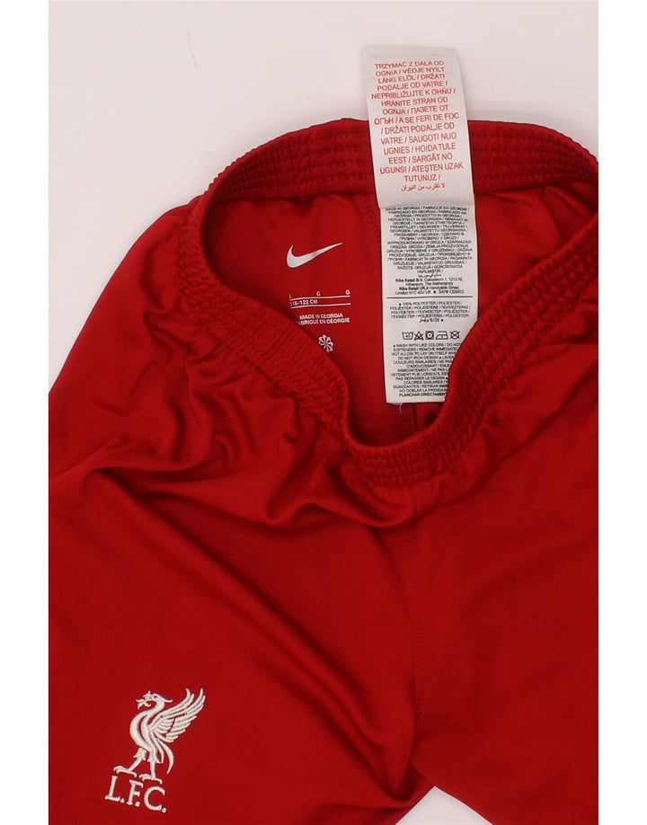Nike Boys Liverpool Sport Shorts 6-7 Years Large Red Polyester