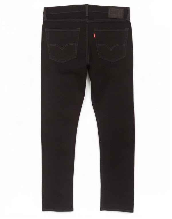 Levi's Mens 522 Slim Tapered Jeans W32 L30 Μαύρο βαμβακερό