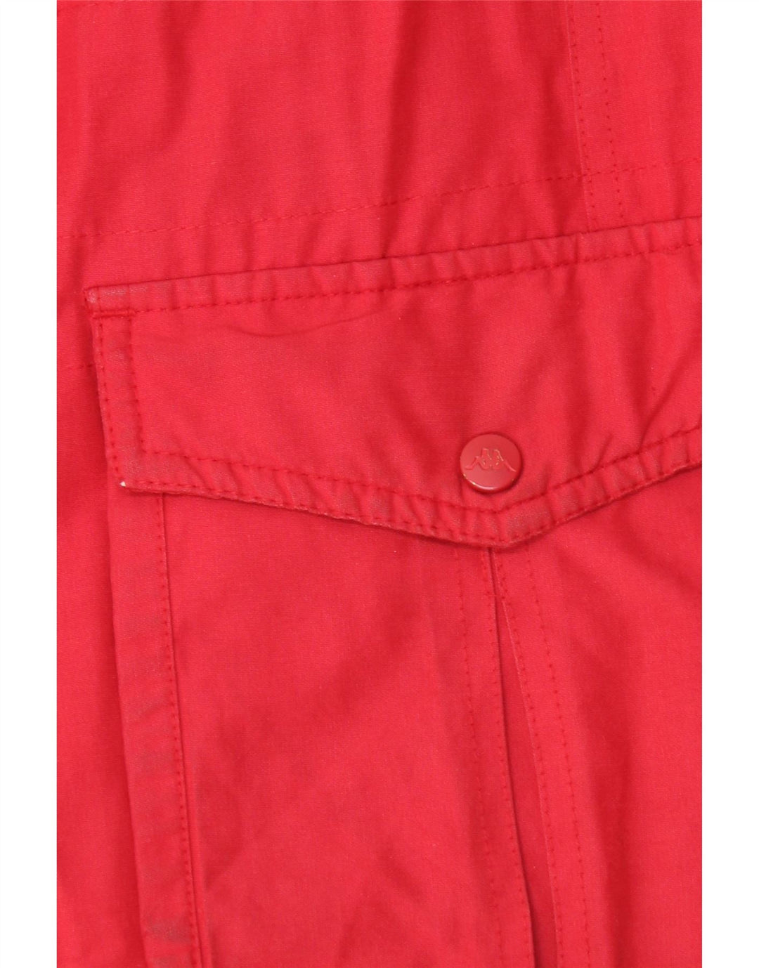 KAPPA Womens Hooded Padded Coat UK 10 Small Red Cotton Vintage Kappa and Second-Hand Kappa from Messina Hembry 