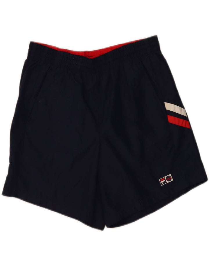 Fila Mens Sport Shorts Small  Navy Blue Polyester