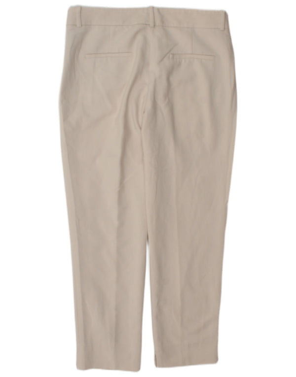 Pantaloni chino slim da donna Zara EU 38 Small W28 L27 Cotone bianco