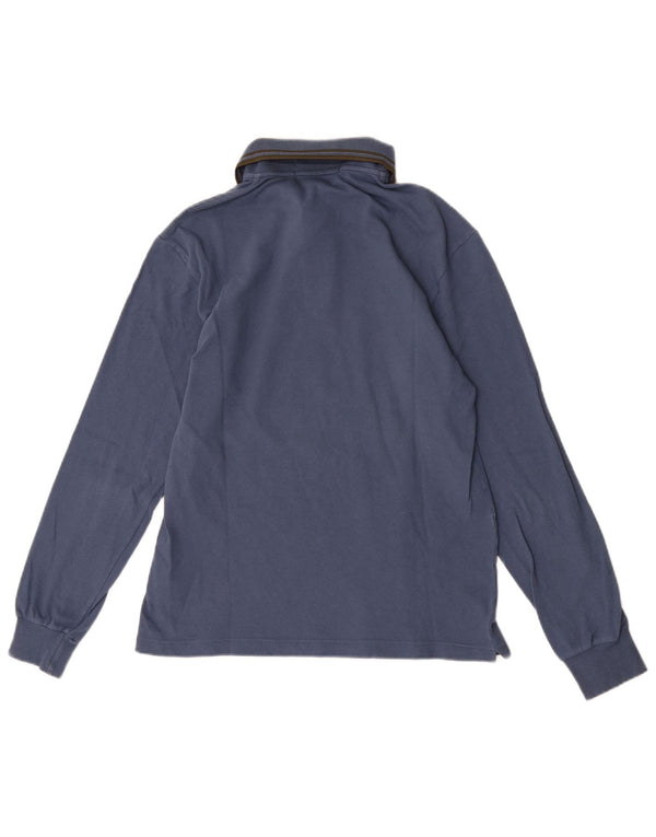 Fred Perry Mens Light and Stretch Long Sleeve Polo Shirt Small Navy Blue