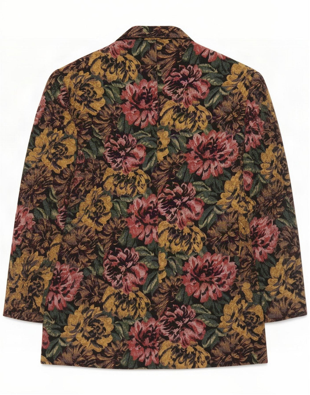 Vintage Womens 2 Button Blazer Jacket UK 12 Medium Multicolore Floral