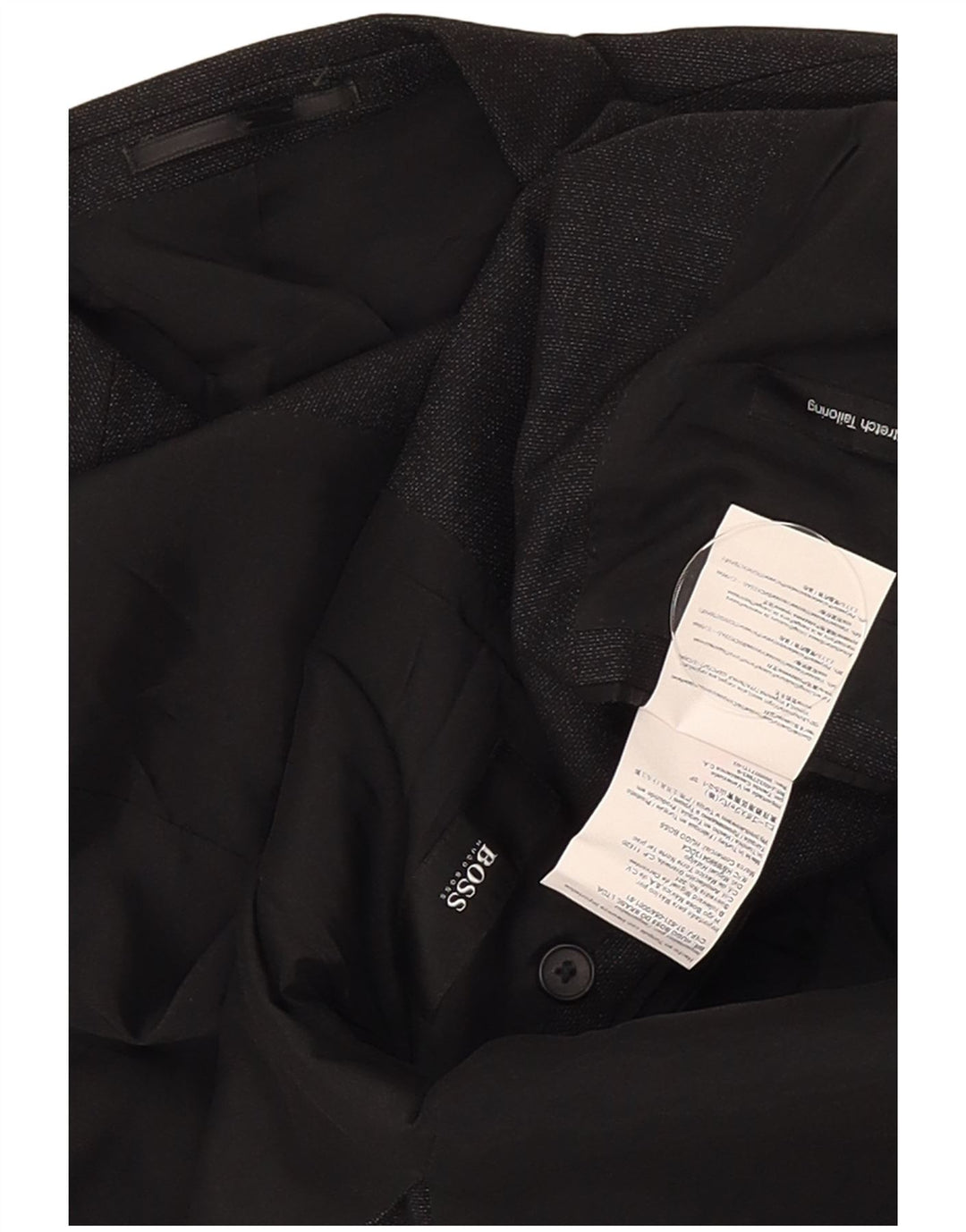 Hugo Boss Chaqueta tipo blazer de 2 botones para hombre UK 50 Large Lana virgen negra