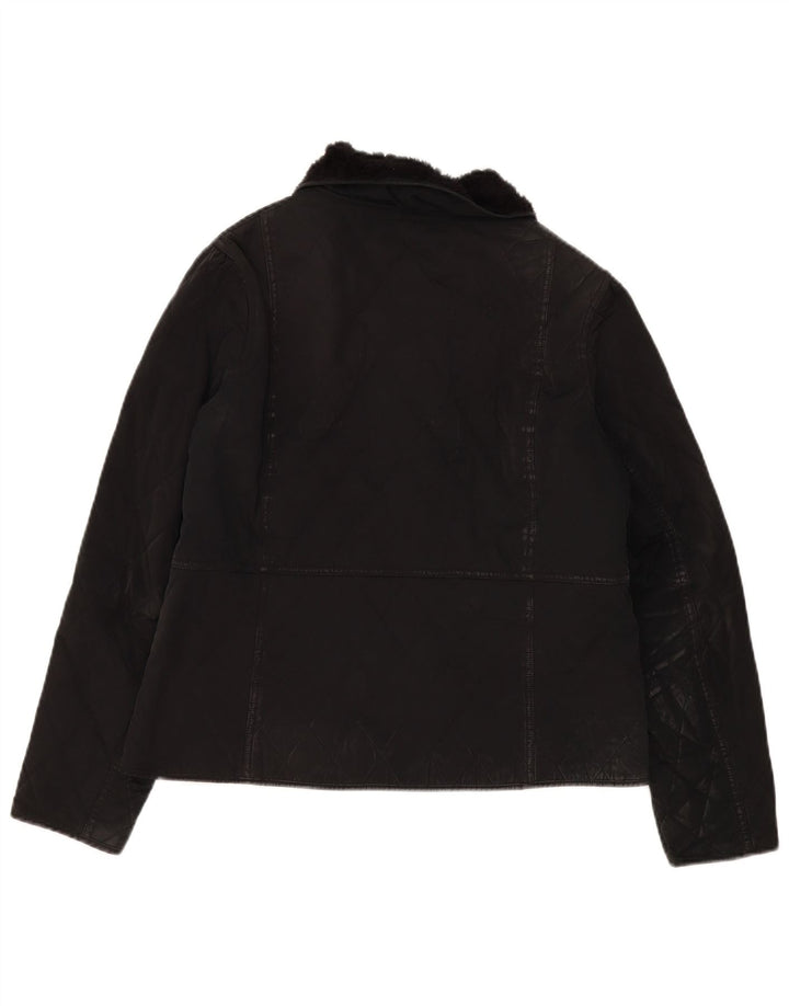 Женская стеганая куртка Barbour UK 16, большая черная, полиамид