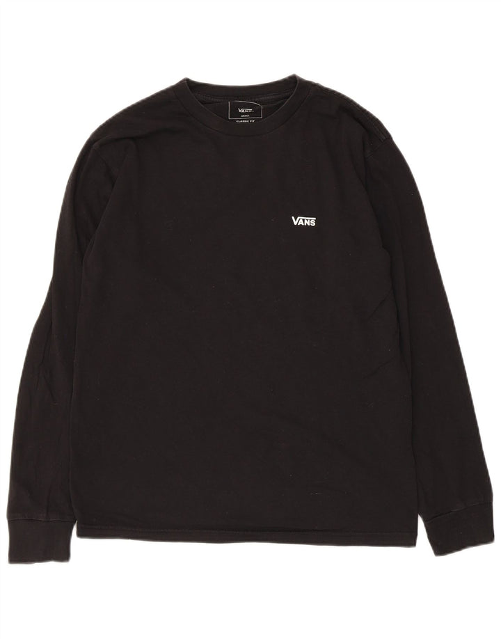 Vans Mens Classic Fit Top Long Sleeve Small Black Cotton