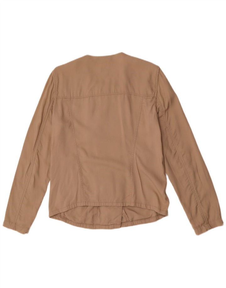 Gap Damen Übergroße Militärjacke UK 10 Small Beige Lyocell