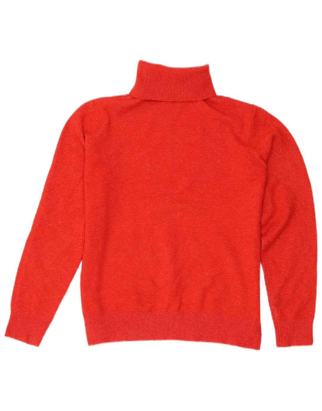 Marks & Spencer Womens Roll Neck Jumper Sweater UK 10 Small Red Flecked