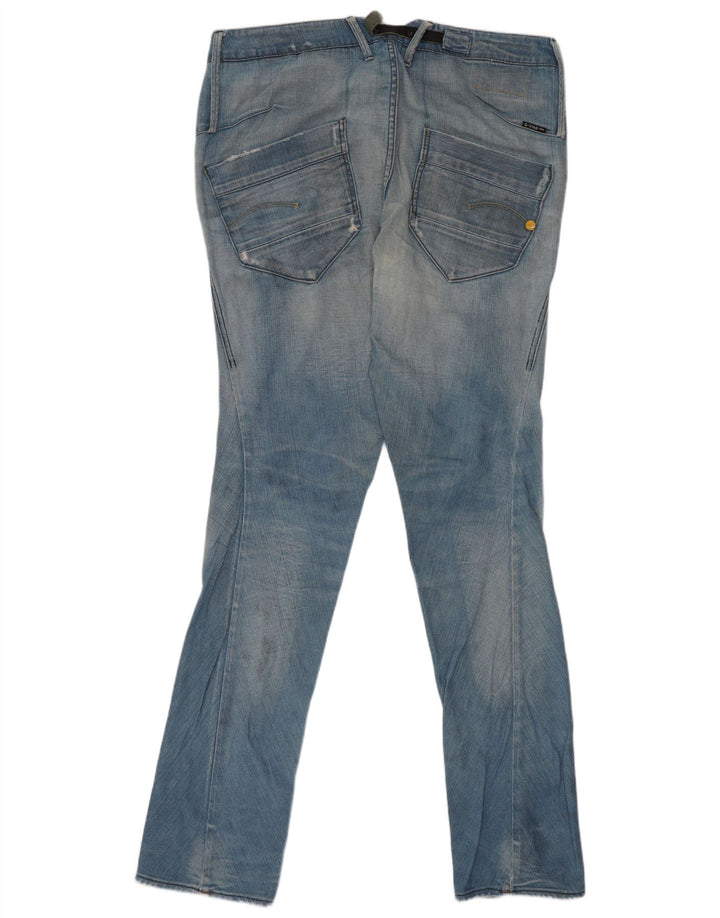 G-Star Mens Slim Jeans W32 L34 Blue Cotton