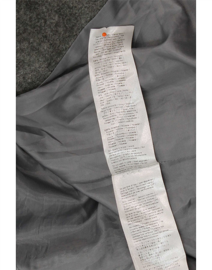 Liu Jo Womens Overcoat IT 44 Medium Grey Acrylic Classic