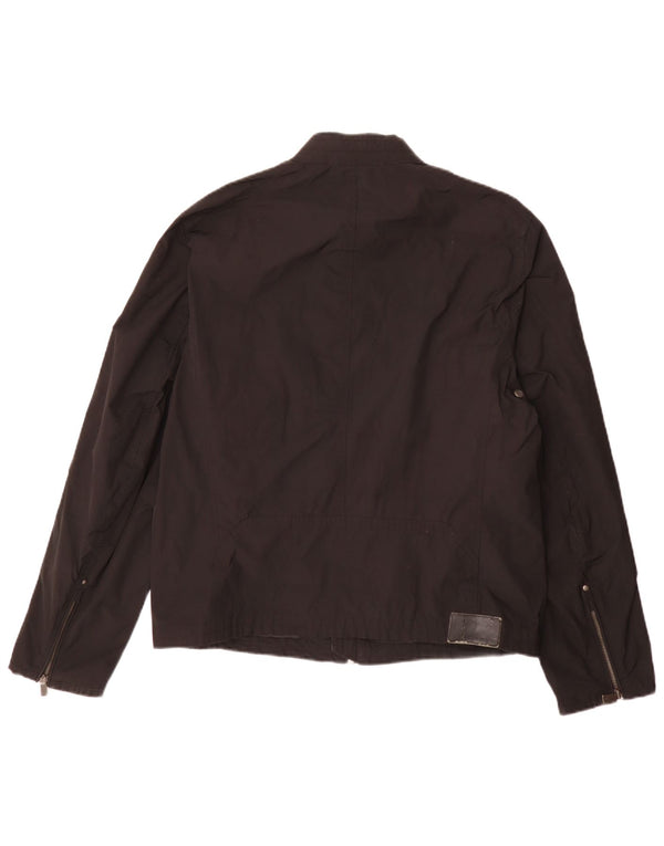 Jaqueta masculina Trussardi Biker UK 36 pequena preta
