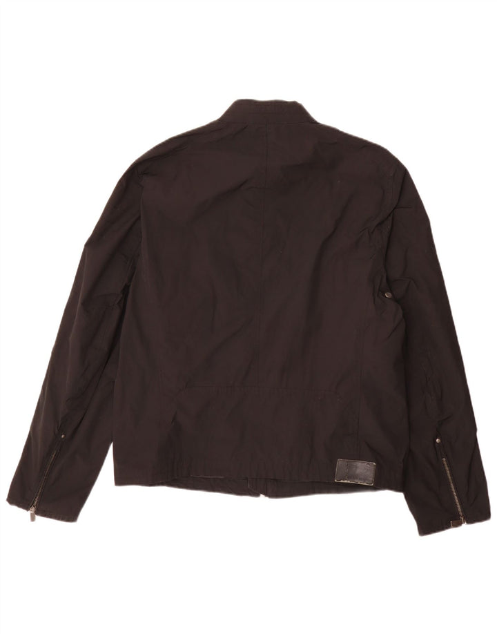 Trussardi Herren Bikerjacke UK 36 Small Schwarz