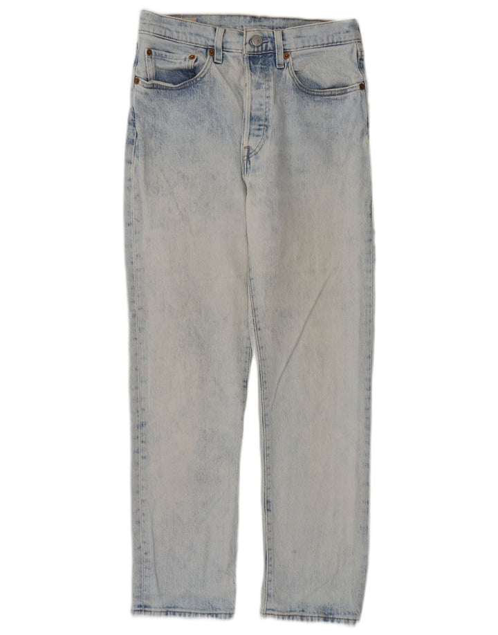 Levi's Womens 501 Straight Jeans W27 L26 Blue Cotton