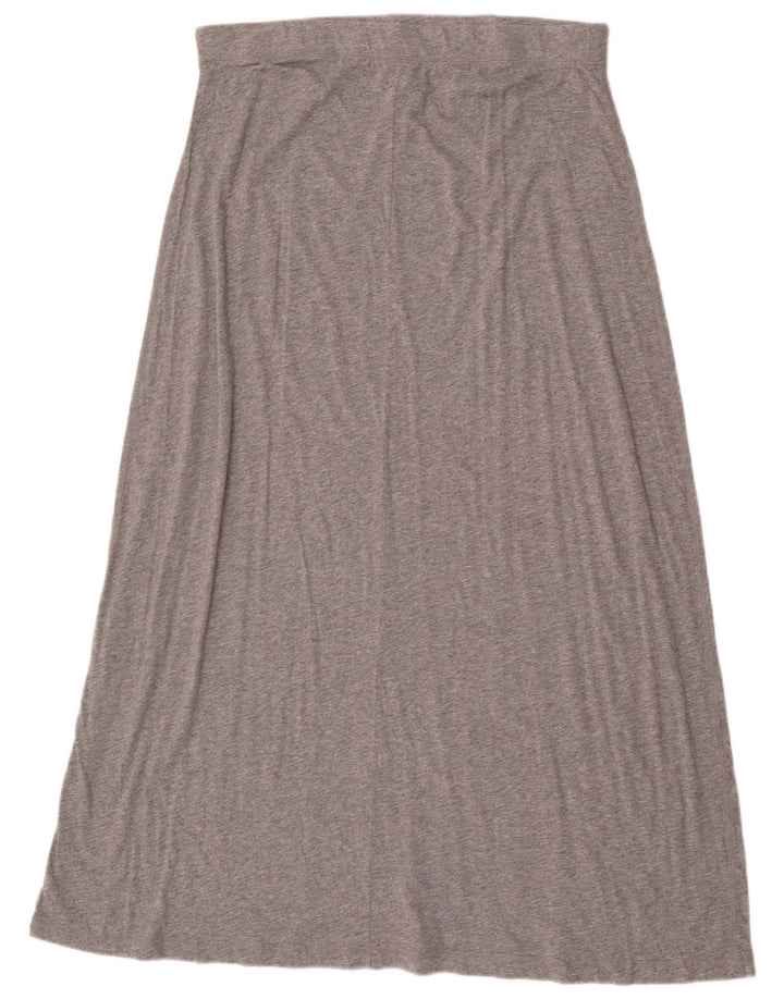 Eddie Bauer Jupe Maxi Femme Large W36 Gris Moucheté Coton
