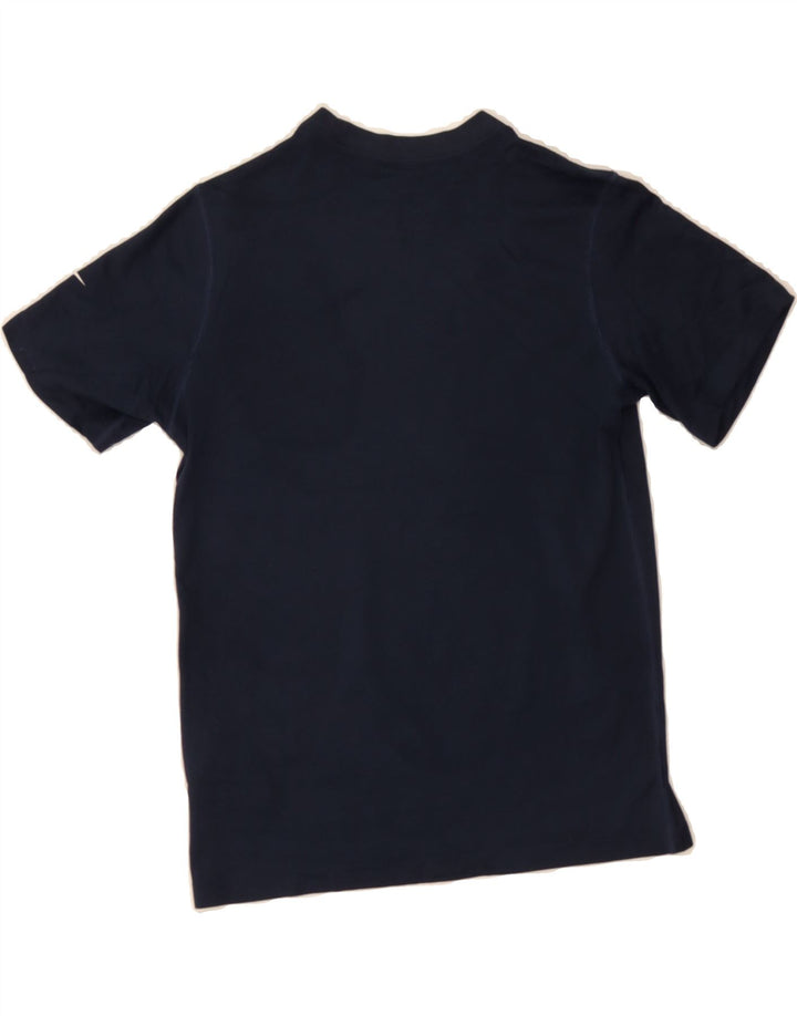 NIKE Boys Dri Fit Graphic T-Shirt Top 8-9 Years Small  Navy Blue Polyester Vintage Nike and Second-Hand Nike from Messina Hembry 