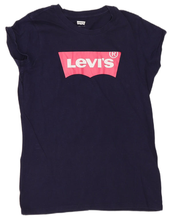 Levi's Girls Regular grafisk T-shirt top 15-16 år marineblå bomuldslogo