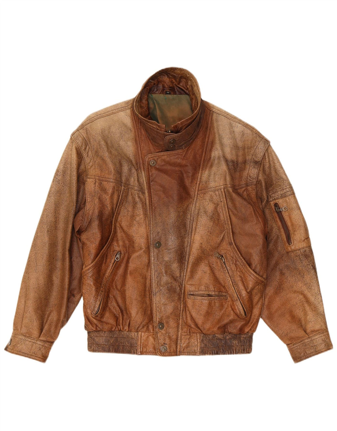 Trapper Ανδρικό Δερμάτινο Μπουφάν IT 46 Small Brown