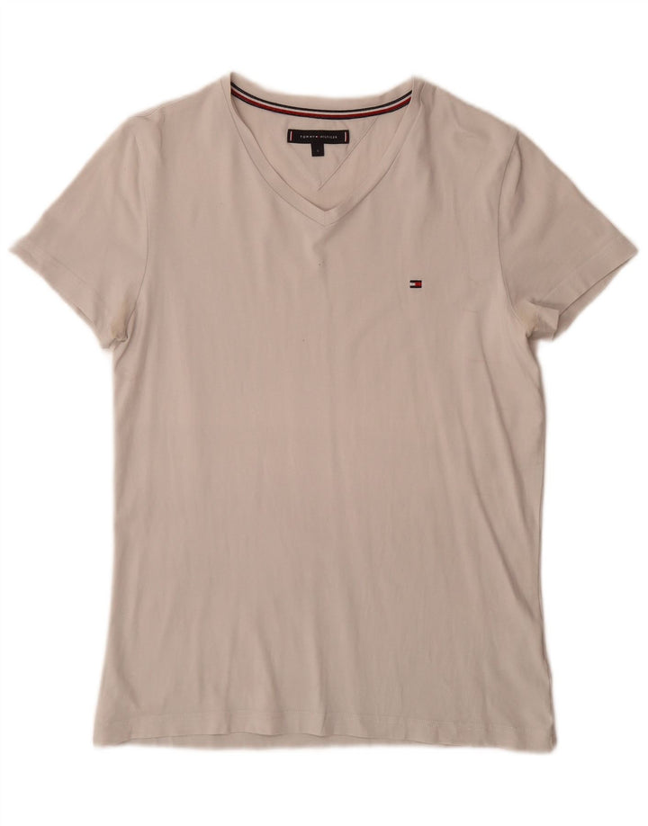 Tommy Hilfiger T-Shirt Homme Petit Blanc Coton