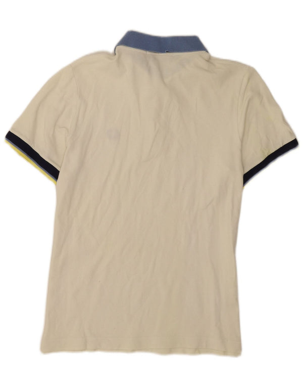 Fred Perry Mens Regular Fit Polo Shirt Medium Off White Cotton