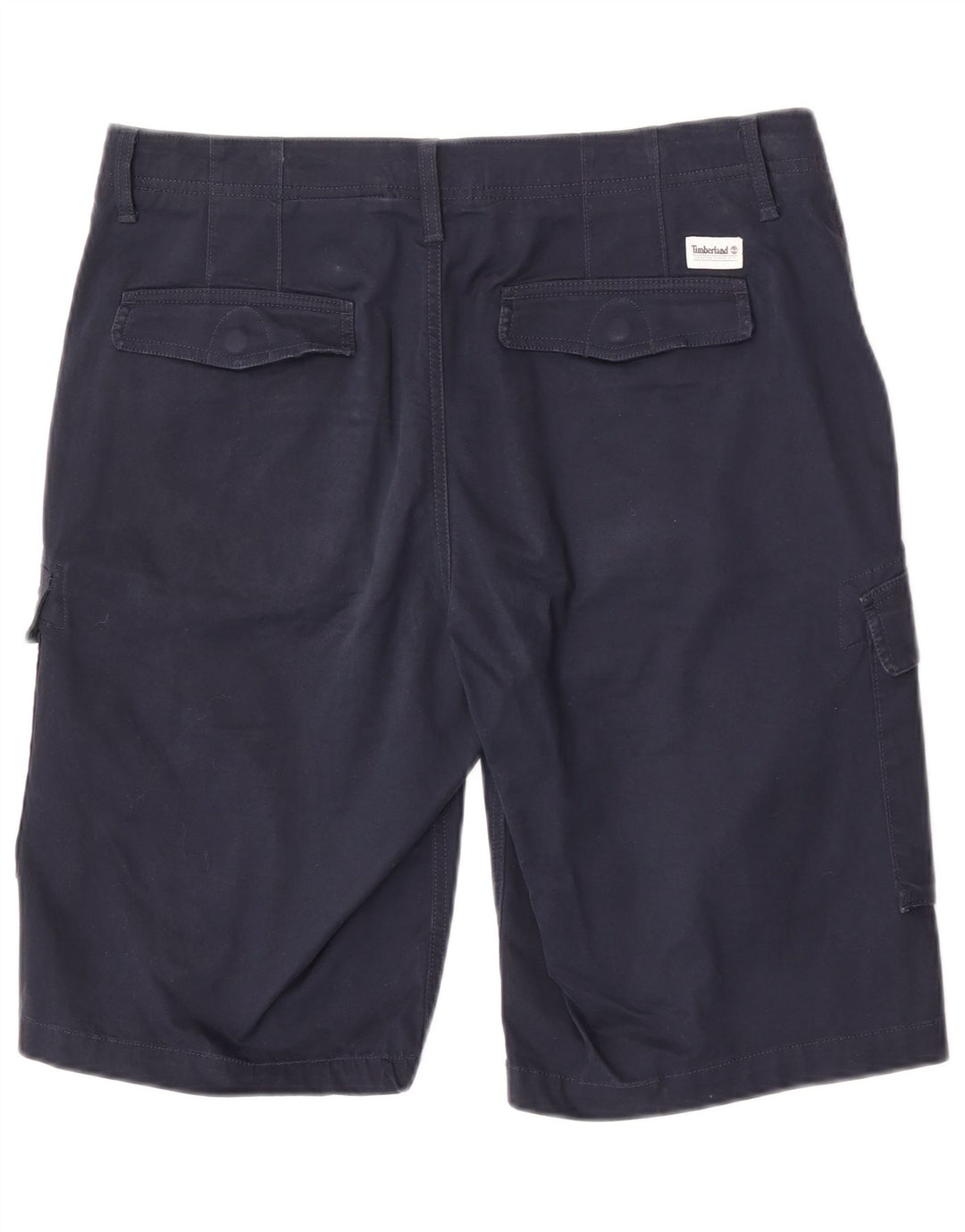 Timberland Mens Cargo Shorts W34 Large Navy Blue Cotton