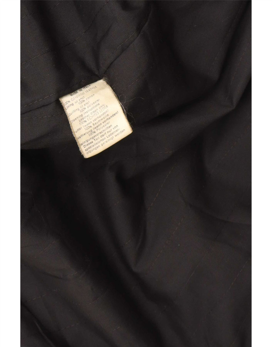 Giacca in pelle da donna Gianni Versace UK 18 XL in pelle nera