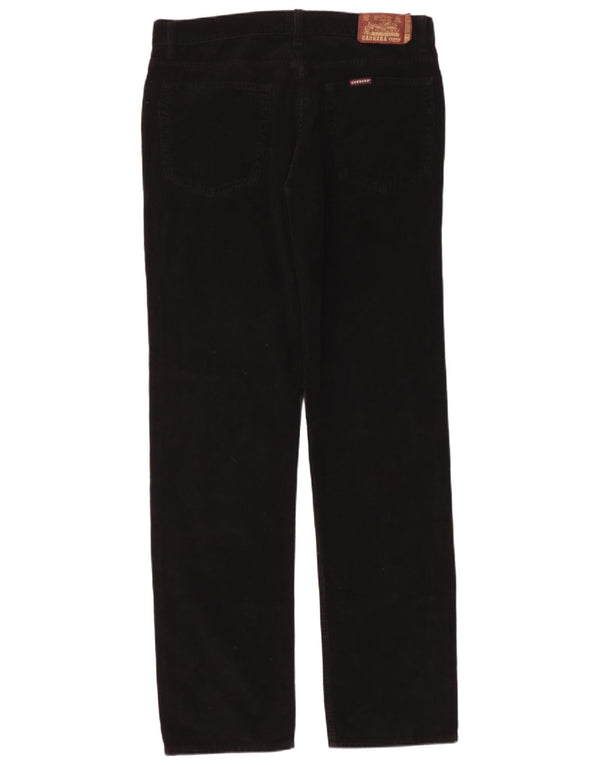 Carrera Mens 700 Regular Fit Corduroy Trousers W36 L30 Black Cotton