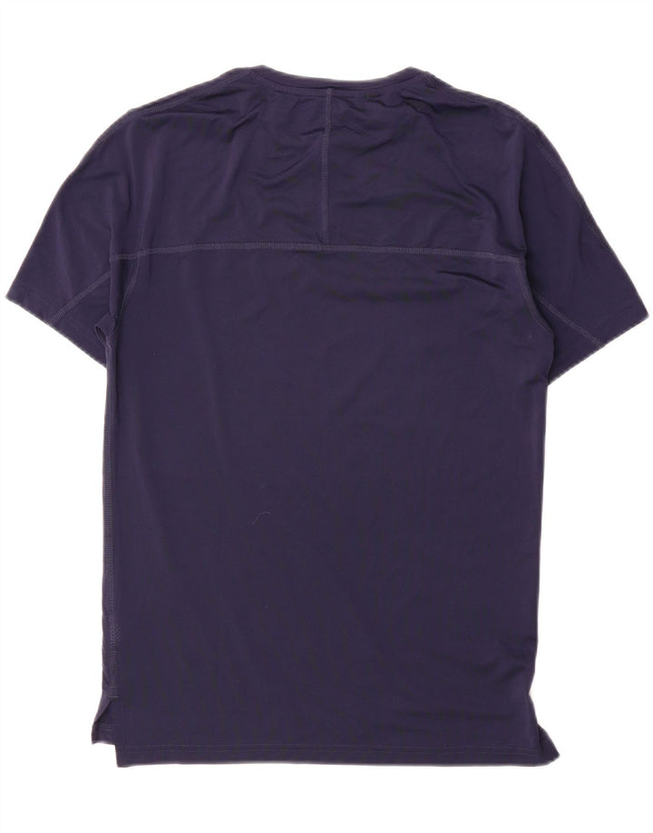 Reebok Mens Graphic T-Shirt Top Small Navy Blue Nylon