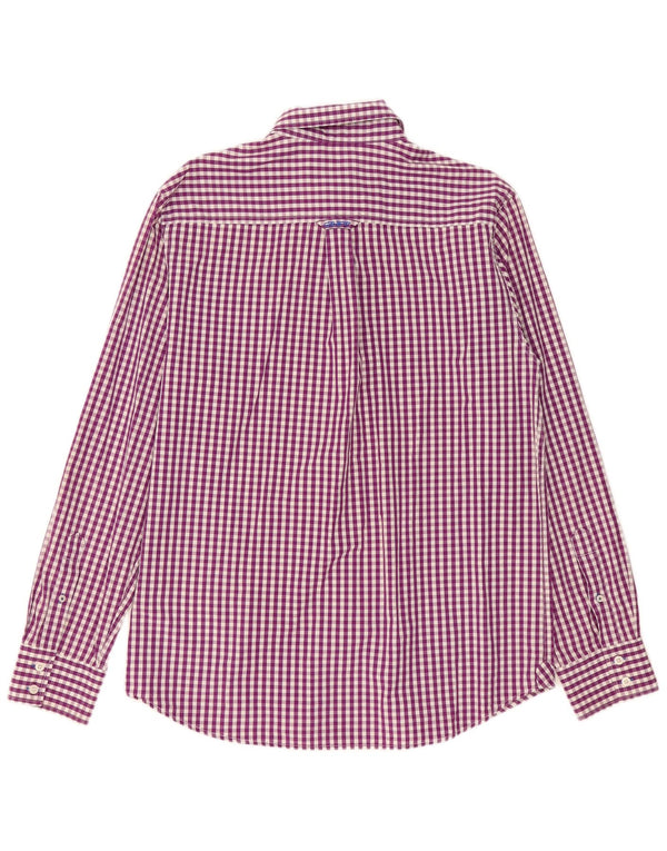 Crew Clothing Herreskjorte Stor lilla Gingham Bomuld