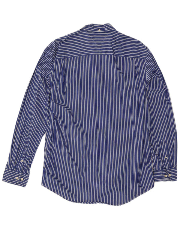 Tommy Hilfiger Herreskjorte XL Blå nålestribet bomuld