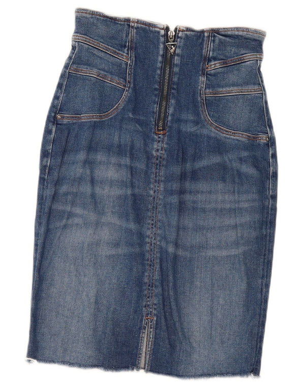 Guess Damen Jeansrock W26 Small Blau