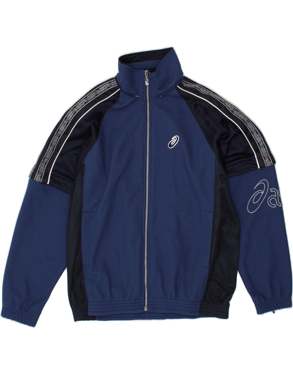 Giacca da tuta grafica ASICS da uomo, colore blu navy medio