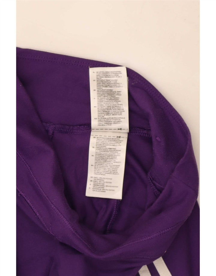 Adidas Womens Climalite Leggings UK 0/2 2XS Purple Polyester