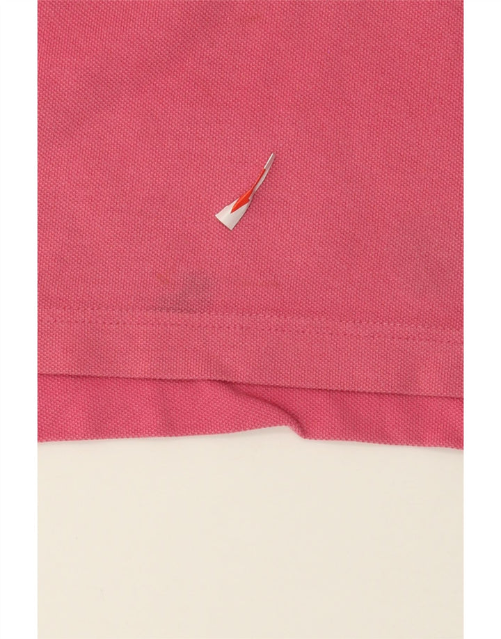 Gas Mens Polo Shirt Medium Pink Cotton