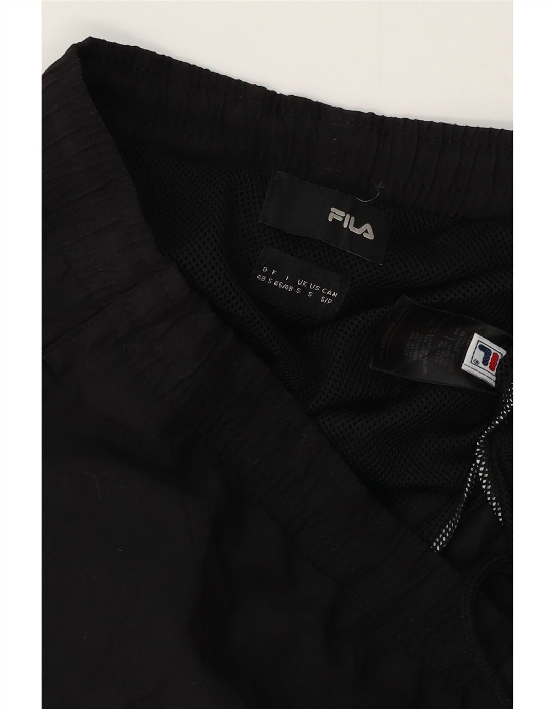 Pantaloncini da bagno da uomo FILA piccoli in poliestere nero