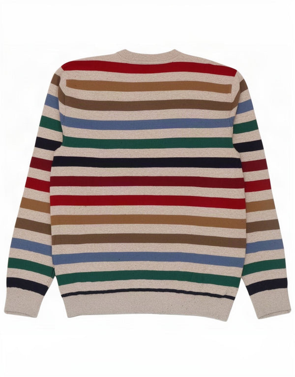 Maglione da uomo girocollo Gap in cotone a righe piccole multicolore