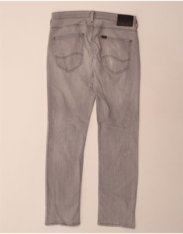 LEE Mens Powell Slim Jeans W33 L32 Grey Cotton