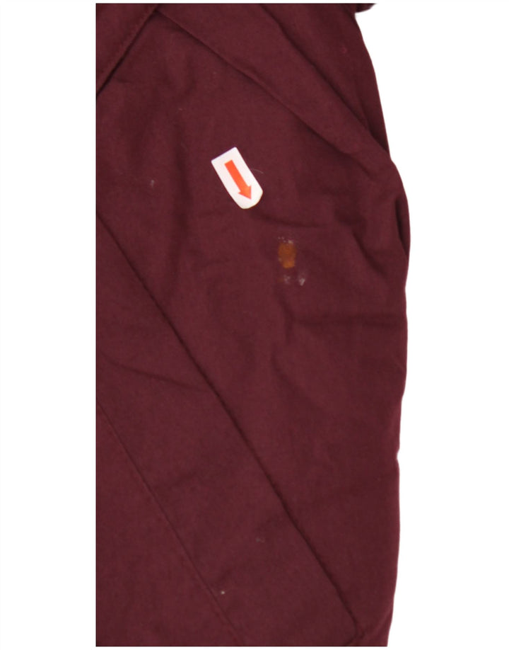 VINTAGE Mens Padded Jacket IT 50 Large Burgundy Polyester