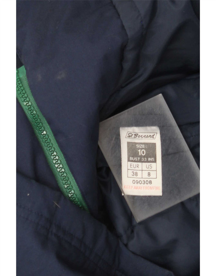 St. Bernard Damen Übergroßer Regenmantel UK 10 Small Marineblau Polyester