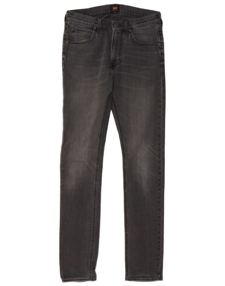 Lee Womens Luke Slim Jeans W30 L34 Grey Cotton