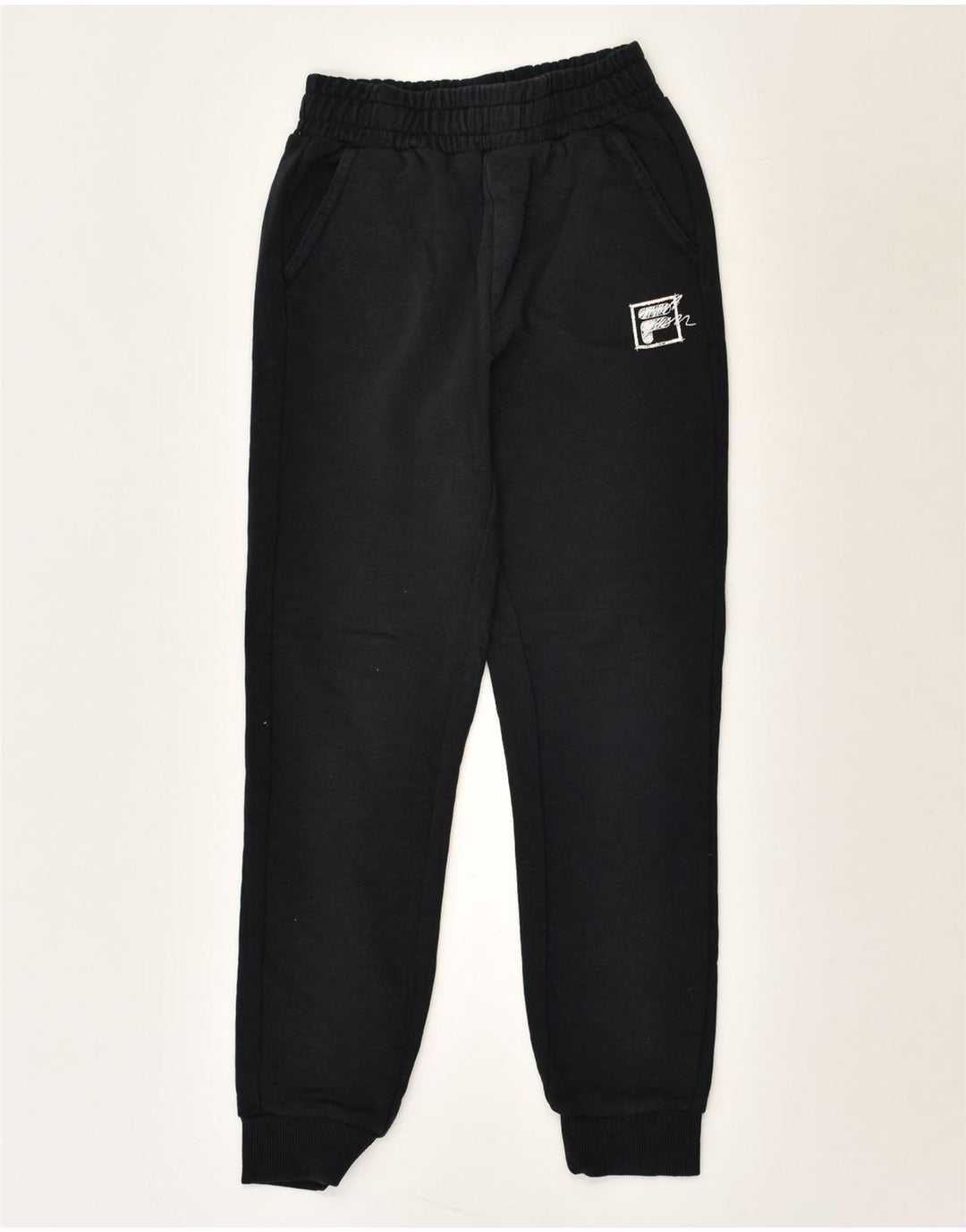 FILA Boys Tracksuit Trousers Joggers 9-10 Years Black Cotton | Vintage Fila | Thrift | Second-Hand Fila | Used Clothing | Messina Hembry 